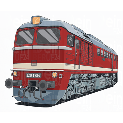 Eisenbahn Aufkleber "BR120 / Taigatrommel"
