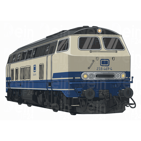 Eisenbahn Aufkleber "BR218"