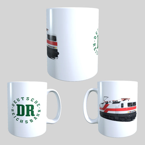 Tasse BR243 "Weiße Lady" + DR-Logo