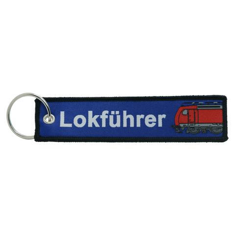 Stoff-Schlüsselanhänger "Lokführer"
